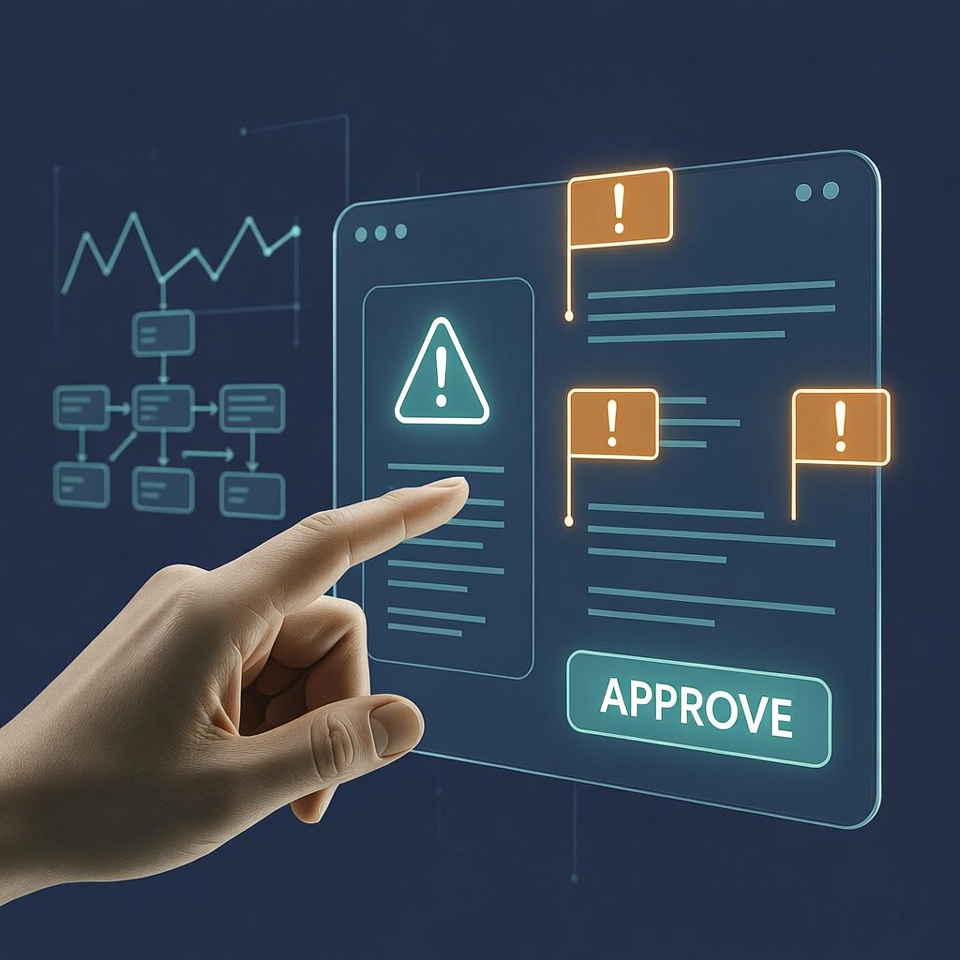 Human-in-the-loop clinical review workflow — AI recommendation approval interface for peptide prescribing