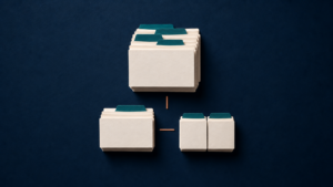 Grouped record folders illustrate a cohort divided into reporting sets.