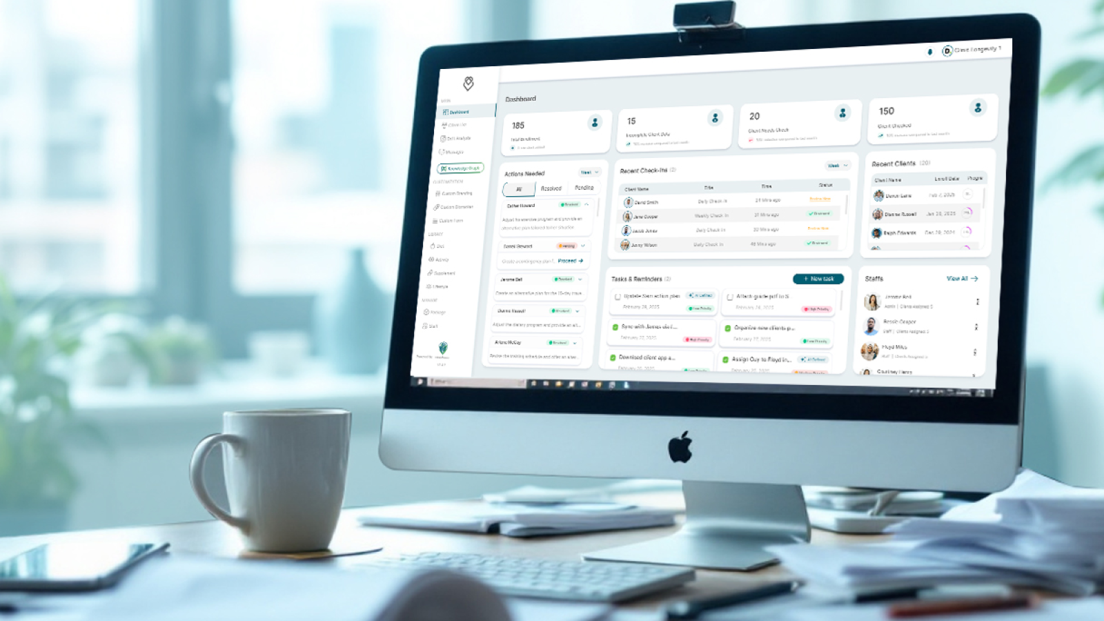 Advanced clinical intelligence interface showing multi-omic data patterns to help medical practices transition from data entry to strategic health architecture.